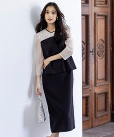 ANY SIS 【LilyCalin】ペプラムビスチェ ドレス