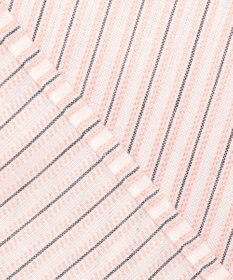 J.PRESS LADIES 【洗える・接触冷感】ドビー強撚ストライプ スキッパー ブラウス