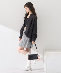 earth music&ecology ワイドシルエットシアーシャツ