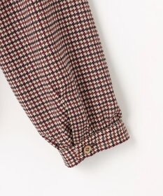 J.PRESS LADIES デシンハウンドトゥースプリント ブラウス