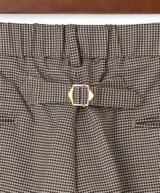 J.PRESS MEN 【J.PRESS ORIGINALS】【UNISEX】Wool Polyester Gunclub Check Piped Stem Nontuck Slacks