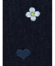 Green Parks ・Ｄｏｕｂｌｅ　Ｆｌａｇｓ　ハナ＆ハート　刺繍デニムパンツ