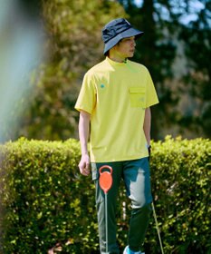 PW CIRCULUS 【UV遮蔽率99.5%  UVカット/速乾/ストレッチ】【GOLF OUT掲載】【MEN】ポケットモックT  ゴルフ