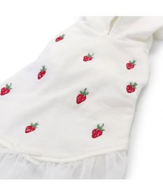 PET PARADISE ペットパラダイス パーカー 苺柄 《ホワイト》 小型犬