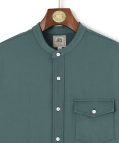 J.PRESS MEN 驚異的な機能性！【接触冷感 / UVカット / ストレッチ / 高通気性 / 防シワ】【MECHANICAL】ジャージーバンドカラー シャツ