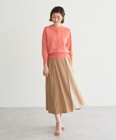 YECCA VECCA プリーツMIXフレアスカート