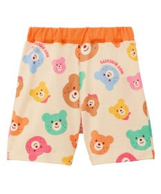 MIKI HOUSE HOT BISCUITS 【80-120cm】カラフルビーンズ 総柄 5分丈パンツ