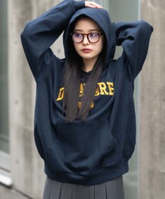 WEGO 【ユニセックス着用ITEM/SMLサイズ展開】グラフィックロゴプルパーカー