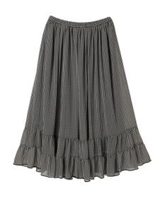 AMERICAN HOLIC 幾何学柄裾ティアードスカート