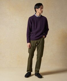 J.PRESS MEN 【Cash Lamb's Wool】ケーブルクルーネック ニット