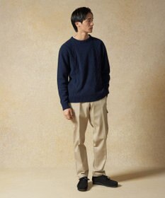 J.PRESS MEN 【Cash Lamb's Wool】ケーブルクルーネック ニット