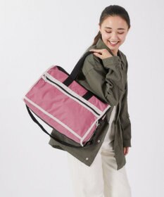 LeSportsac DELUXE MED WEEKENDER/モーヴ/ピーチブラッシュ/ブラック