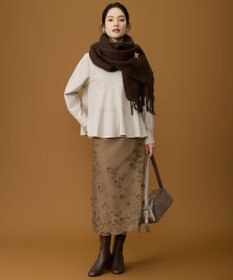 自由区 S 【SHIHOさん着用】エンブロイダリー スカート