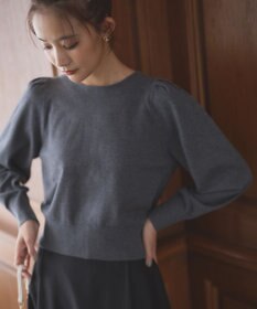 組曲 L 【前後着用可】BOREROタックプルオーバー ニット