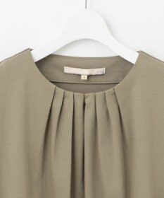 自由区 【洗える】エンブロイダリー チュニック丈カットソー