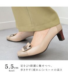 Pointer 日本製 本革スクエアトゥパンプス