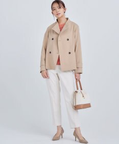 組曲 【WEB限定カラーあり】ウールライクストレッチ イージーパンツ