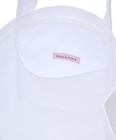 Maison de FLEUR ブランドロゴ発泡プリントスクエアトート