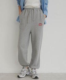 WEGO 【ANGIE VINTAGE】ワンポイント刺繍 裏毛 スウェットパンツ