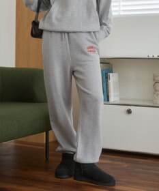 WEGO 【ANGIE VINTAGE】ワンポイント刺繍 裏毛 スウェットパンツ