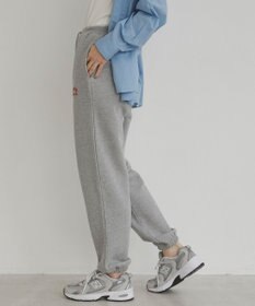 WEGO 【ANGIE VINTAGE】ワンポイント刺繍 裏毛 スウェットパンツ