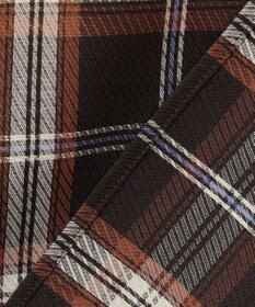 組曲 シアーツイルチェック フリルブラウス