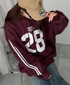 WEGO サイドラインナンバリングパーカー