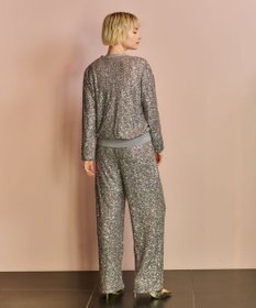 GRACE CONTINENTAL スパンコールニットパンツ