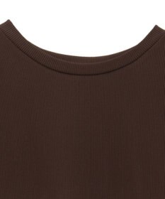 earth music&ecology リブカットソードッキングワンピース