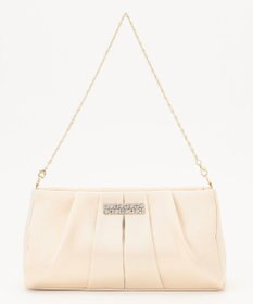 ANY SIS 【2WAY】ビジュー調タック パーティバッグ