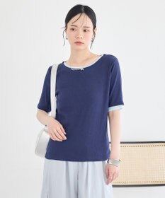 earth music&ecology レイヤードライクバイカラープルオーバー
