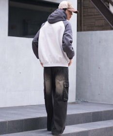 WEGO ラグランプルパーカー