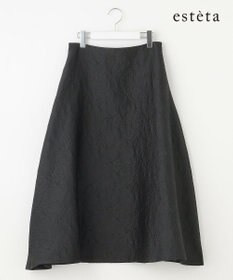 23区 【エステータ】シャイニージャカード フレアスカート