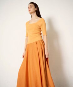 GRACE CONTINENTAL ハーフスリーブニットトップ