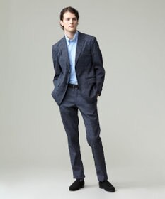 J.PRESS MEN 酷暑の清潔感もこれ一枚で【吸水速乾 / 抗菌防臭 / 防シワ】【J.PRESS OXFORD JERSEY】カノコインレイマイクロストライプ 半袖シャツ / B.D.