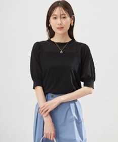 組曲 L シアーパフ袖 ニット