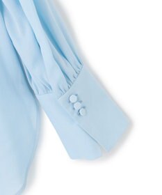 ICB L セルロースシルクビエラ ボウタイ付きブラウス