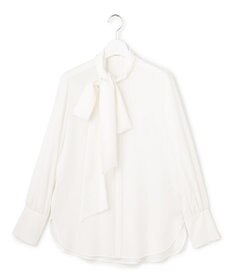 ICB L セルロースシルクビエラ ボウタイ付きブラウス