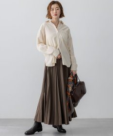 23区 【見上愛さん着用/Oggi11月号掲載】コットン コーデュロイ シャツ