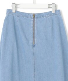 23区 S 【洗える】ライトダンガリー フレア スカート