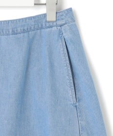 23区 S 【洗える】ライトダンガリー フレア スカート