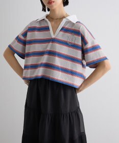 Green Parks エムブレム刺繍ショートボーダーカットソー