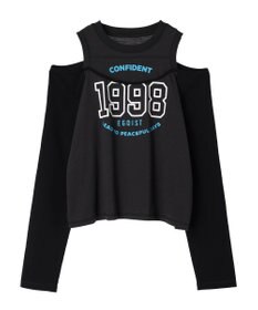 Green Parks ＥＧＯＩＳＴ　肩開きロゴ長袖プルオーバー