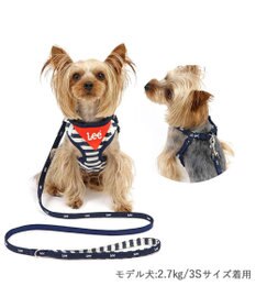 PET PARADISE Lee ハーネス＆リード 《ボーダー》 ３Ｓ 小型犬