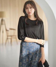 ANY SIS 【洗える】ラメ プルオーバー