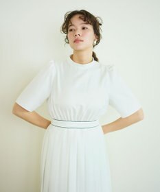 #Newans 〈花乃まりあさんコラボ〉ワイドプリーツワンピース