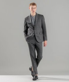 JOSEPH HOMME 新素材【抜群のストレッチ性/セットアップ対応可】スプリングウールジャージー テーパードパンツ / CITY