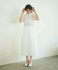 #Newans 〈花乃まりあさんコラボ〉ワイドプリーツワンピース