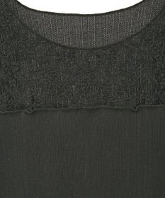 earth music&ecology レース×アイレットプルオ－バー