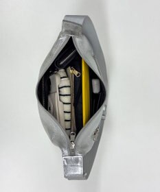 russet ソフトレザーラウンドショルダーバッグ【シルバー】(CE-1470-WEB)